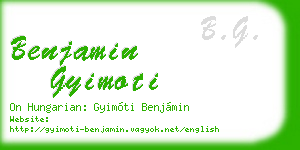 benjamin gyimoti business card